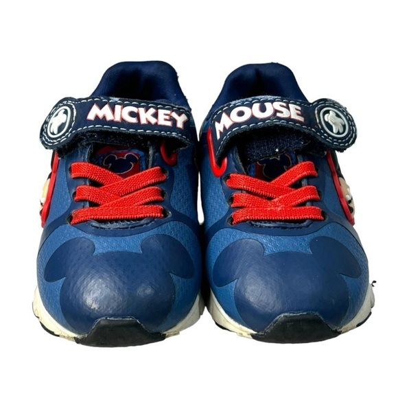 Micky Mouse Sneakers blue and red toddler child size 7 - Picture 3 of 9